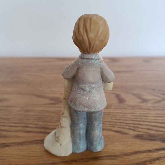 Foundations by Karen Hahn Boy With Bird and Blanket Confirmation Cute Figurine - Picture 4 of 9